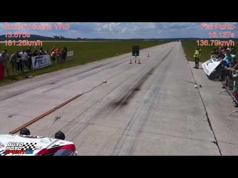 Škoda Octavia VRS vs. Fiat Punto Drag Race 1/4M (402m), Letiště Hoškovice, 10.6.2017,