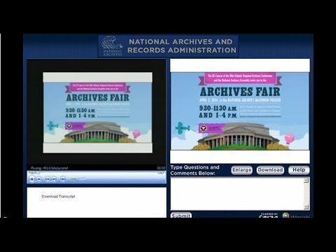 2014 Archives Fair: Morning Session