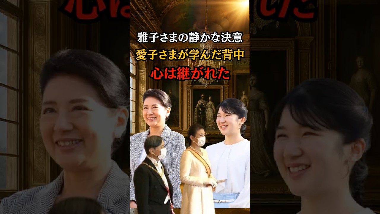 雅子さまの宝石が消え愛子さまが継いだ品格#shorts #皇室 #雅子さま #愛子さま