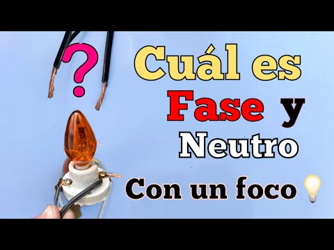 Cómo identificar fase y neutro en cables del mismo color