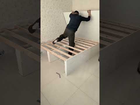Making process of wooden bed