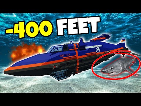 I Used a Sketchy Submarine To HUNT The MEGALODON In Stormworks!