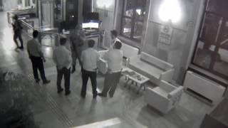 TRT'nin Harbiye'deki binasının işgali güvenlik kamerasında