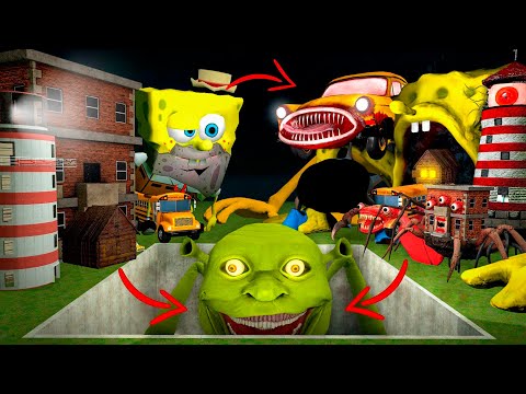 CAN I SURVIVE EVERYTHING TURNS INTO CREATURES vs GIANT PIT with LIN GAN MELON in Garry's Mod?
