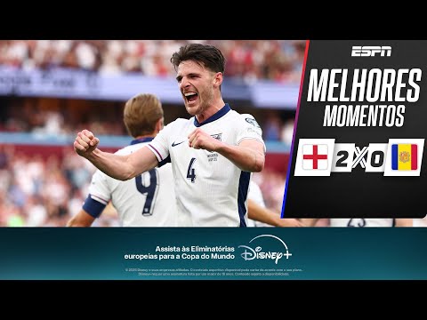Gols e lances de Inglaterra x Andorra