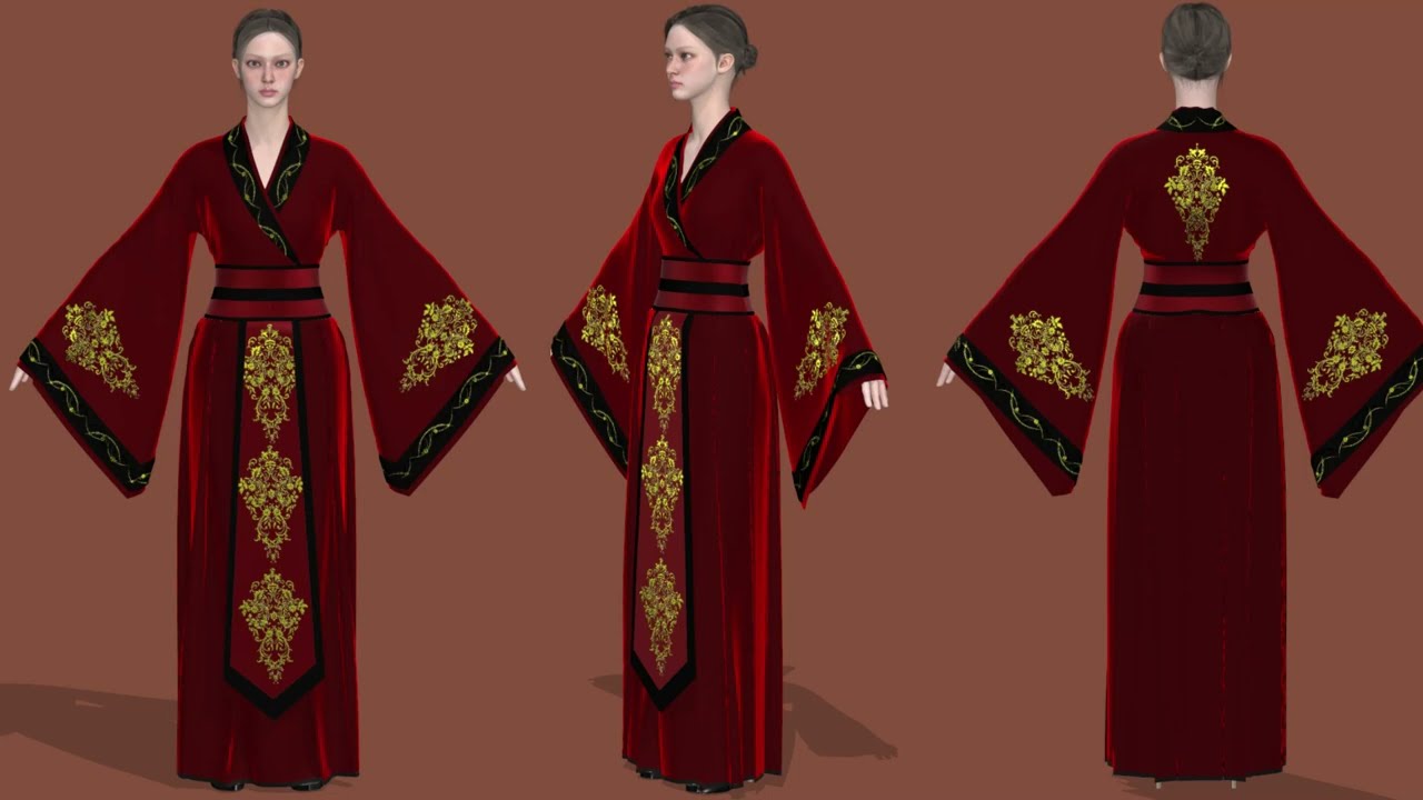 #clo3d  HOW TO CREATE  A HANFU PATTERN ON CLO3D