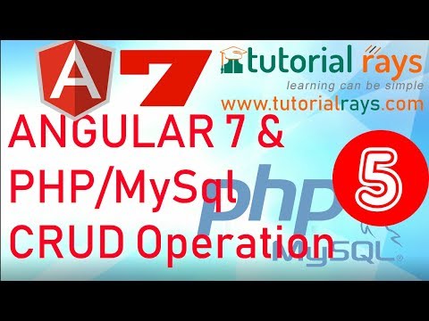 Part 1 2022 Angular PHP MySql CRUD operation | Angular 12 13 PHP MySql Insert Update Delete