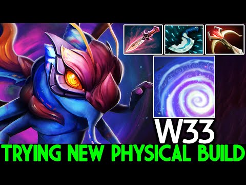 W33 [Puck] Trying New Physical Build Hard Game Comeback Dota 2