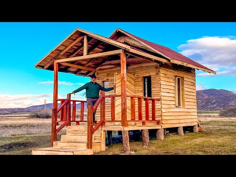 A Man Builds an Incredible Wooden House by Himself! | Traditional DIY Cabin  | 10