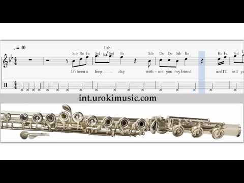 Flöte Lernen Wiz Khalifa - See You Again Flötenunterricht Solo Tutorial Noten Tabs