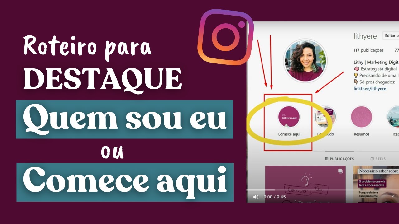 O que falar no destaque QUEM SOU EU ou COMECE AQUI do Instagram? Roteiro completo!