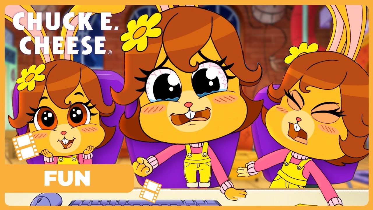 NEW! Staring Contest Challenge - Can You Outlast Bella? 👀| Chuck E. Cheese | Funny Cartoons for Kids