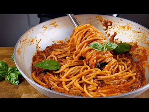 I have never eaten such delicious pasta! SPAGHETTI WITH NDUJA AND BURRATA!!!