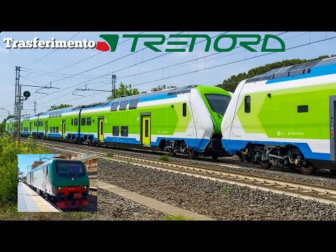 Doppia trazione E464,titolare del invio dei due Rock ETR421 di Trenord, ripresi da due punti diversi