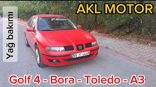 1.6 AKL Motor Yağ Bakımı | Golf 4 | Bora | A3 | Toledo | Liqui Moly 10W40 Mos2