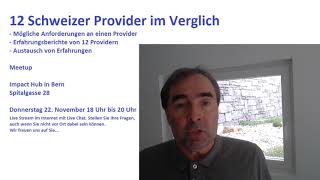 Vergleich von 12 Provider für Webhosting in der Schweiz