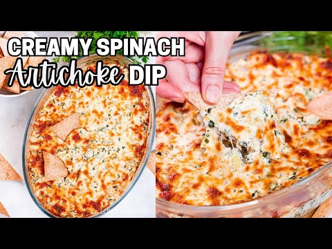Baked Spinach Artichoke Dip | Creamy, Cheesy Party Appetizer