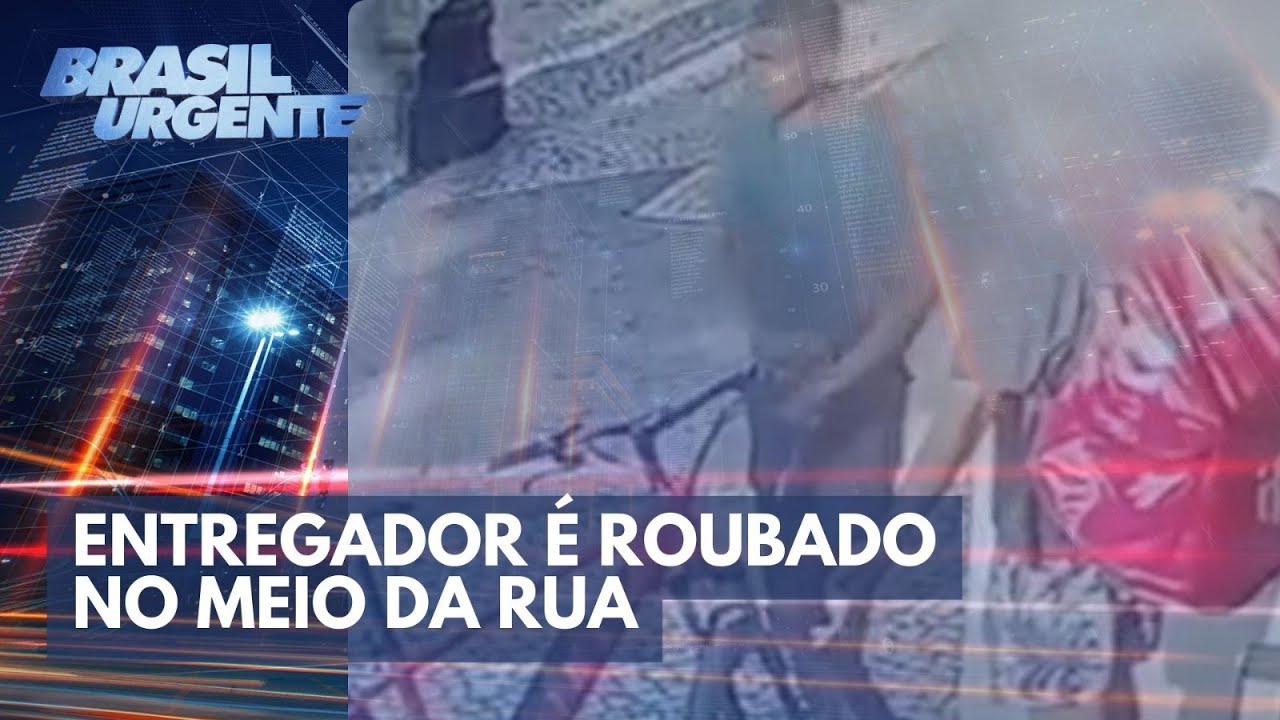 Entregador é roubado no Centro de SP | Brasil Urgente