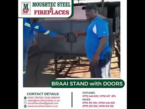 Braai Stand with Doors