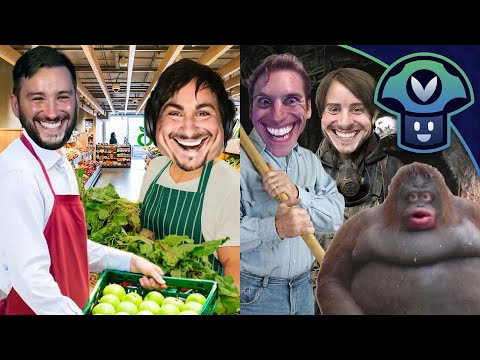Vinny, Jerma, Pokelawls & Ster - Supermarket Together, Keep Digging & Jackbox
