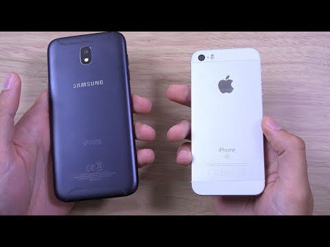 Samsung Galaxy J5 Pro 2017 vs iPhone SE - Speed Test!