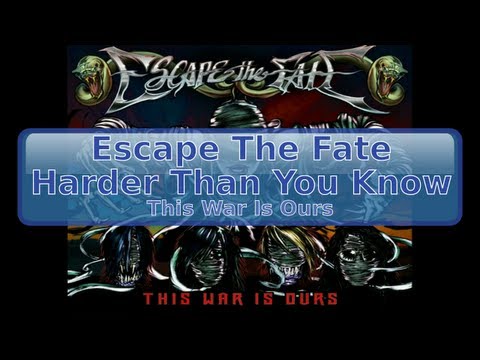 Escape The Fate - Harder Than You Know [Lyrics, HD, HQ]