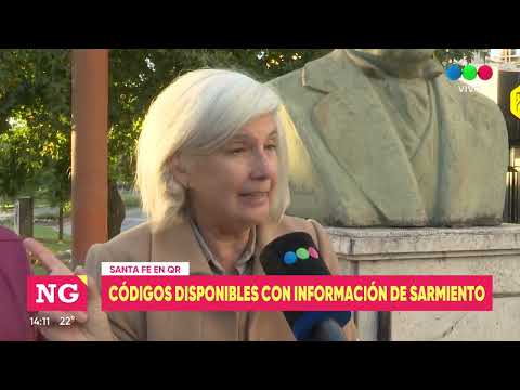 Santa Fe en QR: hay códigos disponibles con información de Domingo Sarmiento