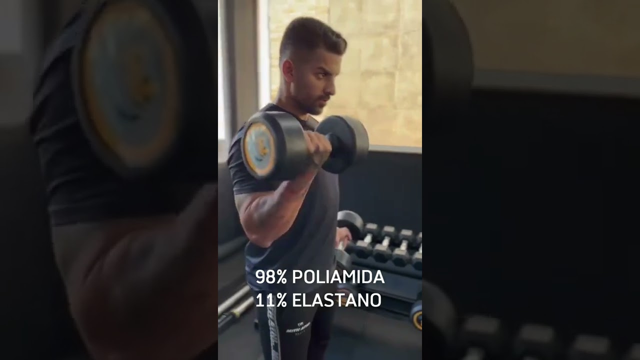 Camiseta Masculina Performance Tech Poliamida Com Elastano UV45+ Preta