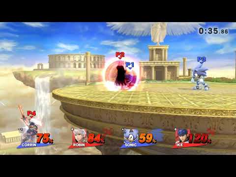 The Crimson Warrior- (Corrin) and Trav- (Sonic) vs. Robin and Ike (online)