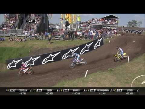 MXGP of Germany_Thomas Covington & Benoit Paturel pass Pauls Jonass