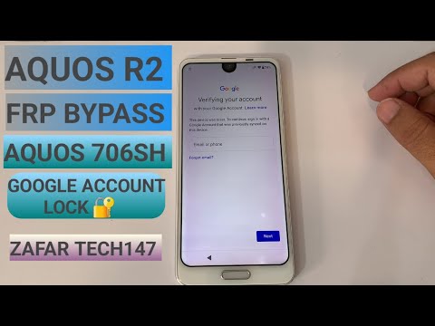 AQUOS R2 FRP LOCK BYPASS (NO SCREEN LOCK OPTION) | 706SH GOOGLE ACCOUNT LOCK BYPASS WITHOUT PC 2023