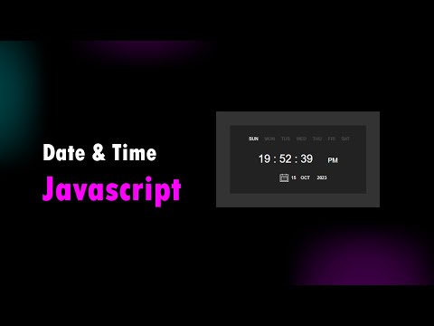 Digital Clock With Date Using Javascript Html Css Digital Clock Using Javascript Ewl Ewl