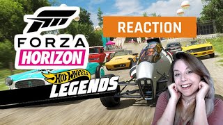 My reaction to the Forza Horizon 4 x Hot Wheels Legends Trailer | GAMEDAME REACTS