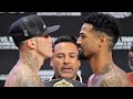 SHANE MOSLEY JR CRACKS SMILE AFTER INTENSE FACE OFF WITH GABE ROSADO
