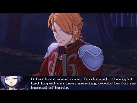 Fire Emblem Warriors: Three Hopes - Lorenz vs Ferdinand Unique Dialogue At Derdriu