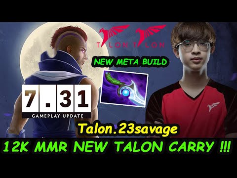 23savage Anti Mage Diffusal Blade Build New Talon Carry vs PSG.LGD.Ame Dota 2 New Patch 7.31Gameplay