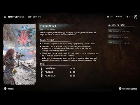 Horizon Forbidden West - Tereny Łowieckie Góry Urwiste / Próba Mrozu