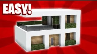 Minecraft : How to Build a Small Modern House Tutorial