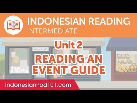 Indonesian Intermediate Reading Practice - Reading an Event Guide