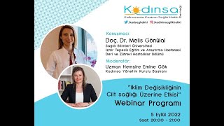 İklim Değişikliğinin Cilt Sağlığı Üzerine Etkisi Webinar Programı
