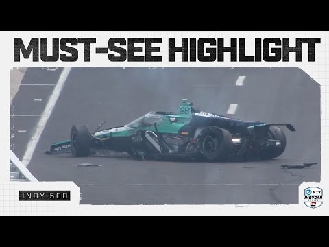 Marcus Ericsson goes for wild ride in Indy 500 practice crash | INDYCAR