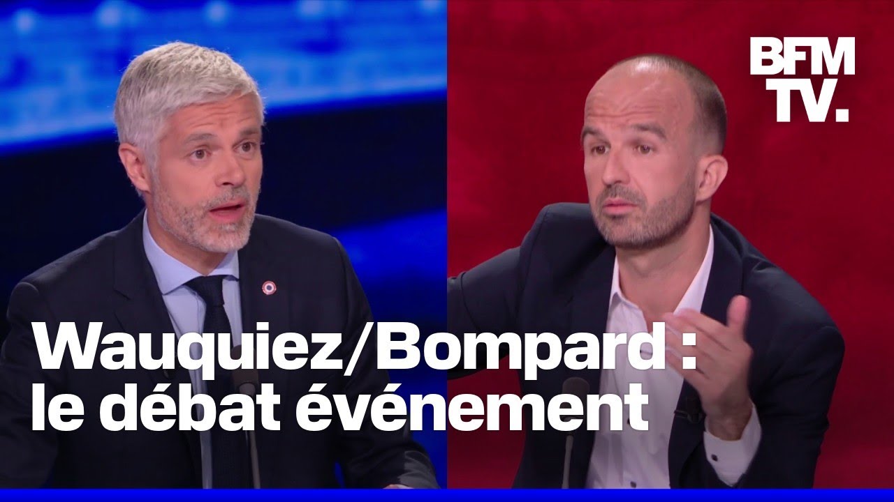 Budget, immigration... Le débat en intégralité entre Manuel Bompard (LFI) et Laurent Wauquiez (LR)