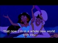 A Whole New World Lyrics - Aladdin