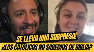 Ex Católica se lleva sorpresa! “Los Católicos no saben nada de Biblia”