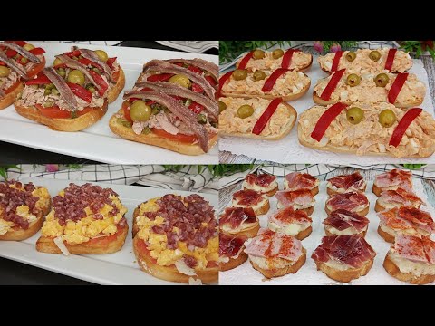 APERITIVOS Y ENTRANTES Muy Fáciles y Económico 😋| Tapas Variadas 😋 BRUTAL