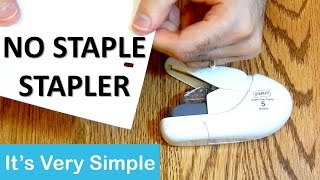 Say Goodbye to Staples with the Staple Free Stapler