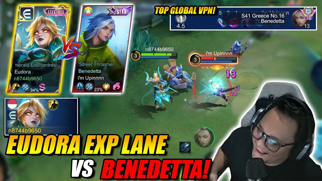 Lawan EXP Benedetta & Gua Pick EUDORA untuk nge Counter, ehhhh di kira NgeTROLLL dong!!