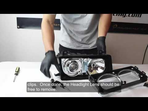 DEPO E36 Headlight Lens Removal