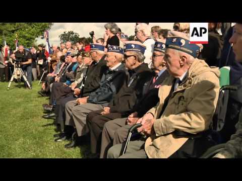 As veterans of the 29th Infantry Division continue their tour of small Normandy towns they liberated