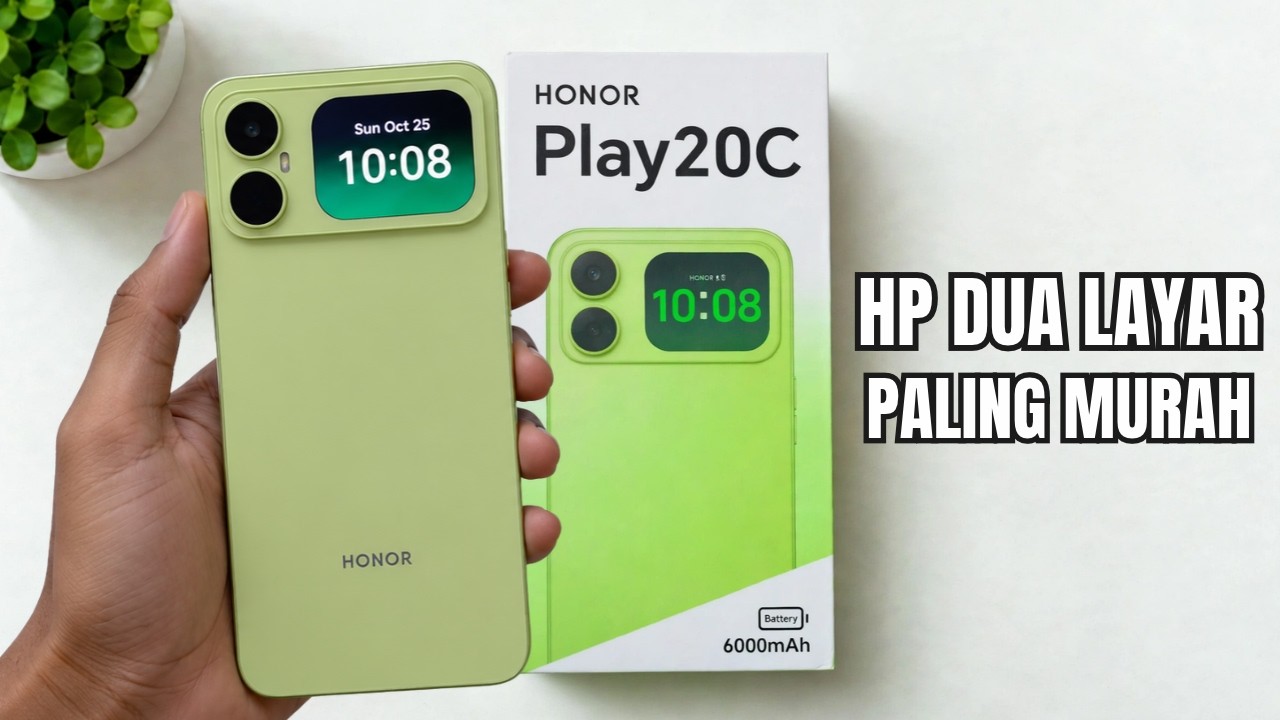 HP DUA LAYAR TERMURAH‼️HONOR PLAY 20C, TAMPILAN MEWAH HARGA MERAKYAT